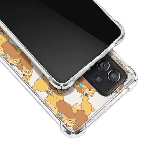 Disney Lady & The Tramp Lady Pattern Galaxy A72 5G Clear Case